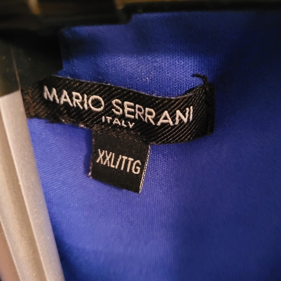 Mario Serrani Blue and Black Maxi Dress - Picture 4 of 5